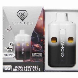 Diamond Concentrates Dual Chamber Vape – Skunk + Jackwoods Rush Cream (3 Grams + 3 Grams)